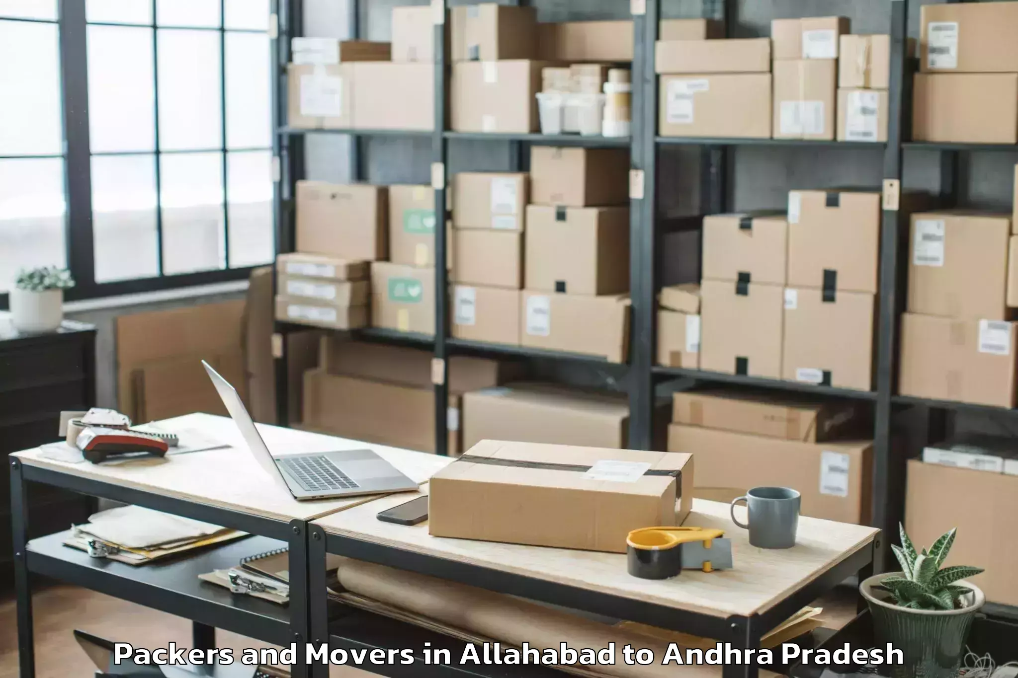 Professional Allahabad to Achampet Palnadu Packers And Movers